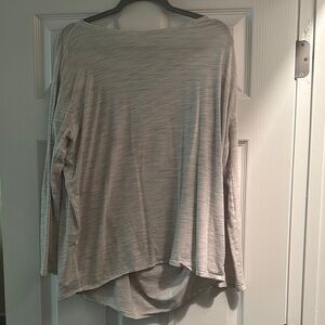 lululemon athletica Light Gray Long Sleeve Top